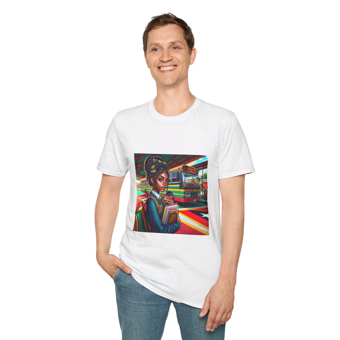 Denze Tomorrow's World Leader: Caribbean Edition TM Unisex Softstyle T-Shirt