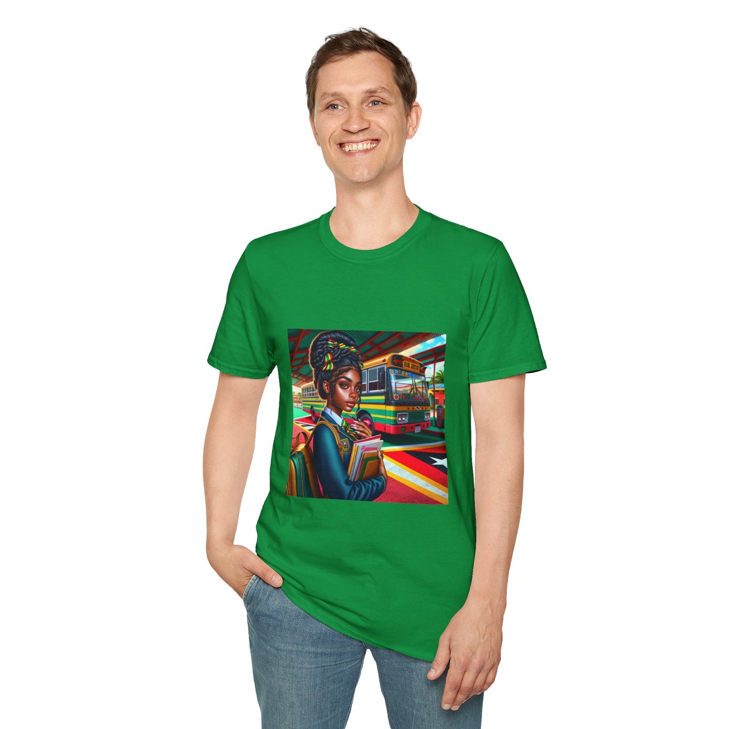 Denze Tomorrow's World Leader: Caribbean Edition TM Unisex Softstyle T-Shirt