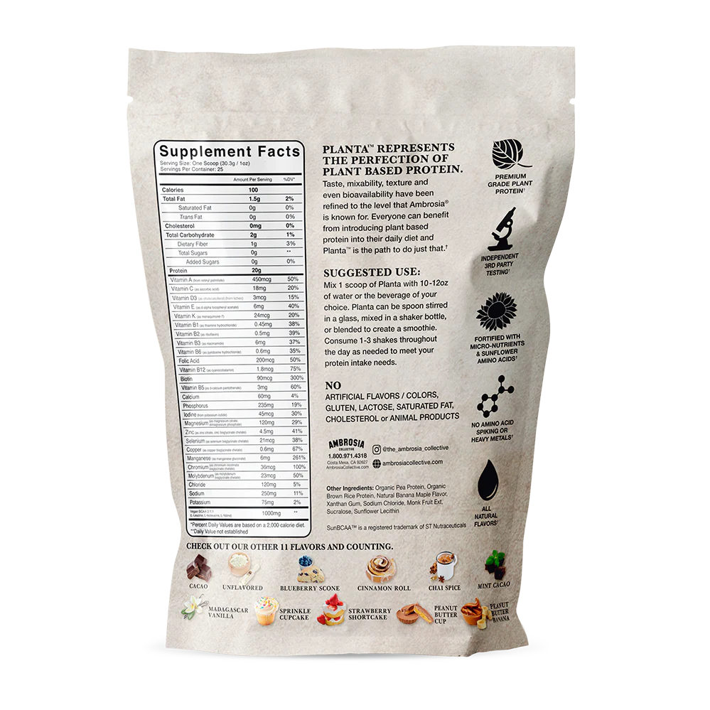 Banana Maple French Toast Ambrosia™ Planta™ - Premium Plant Protein