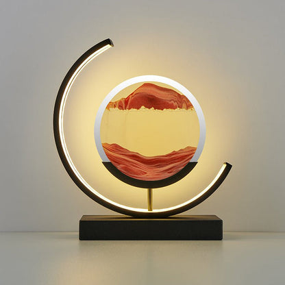 Elegant Sandscape of Time Lamp