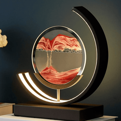 Elegant Sandscape of Time Lamp