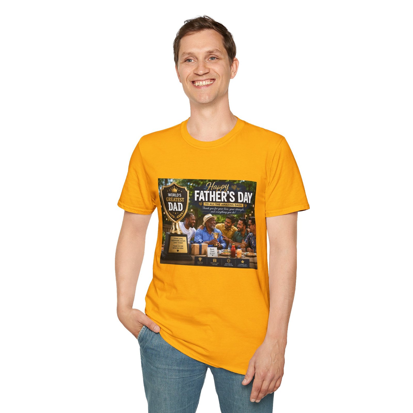 World’s Greatest Dad | Father’s Day Premium Graphic T-Shirt