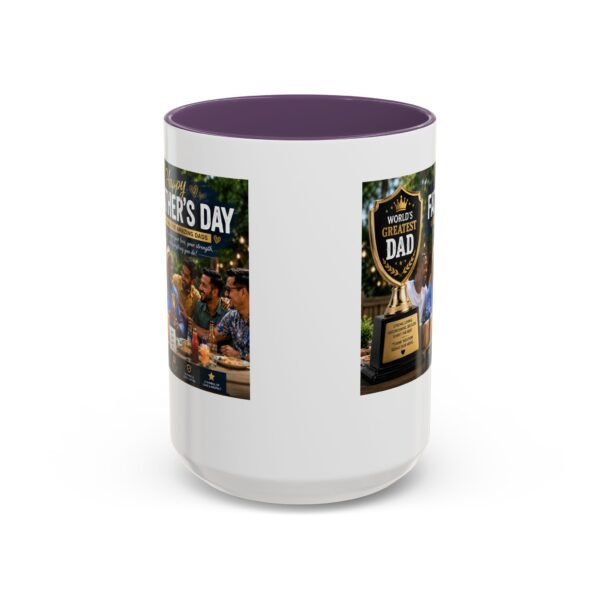 World’s Greatest Dad Accent Coffee Mug | Father’s Day Gift Mug