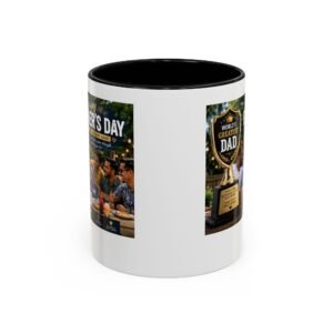 World’s Greatest Dad Accent Coffee Mug | Father’s Day Gift Mug - Image 2