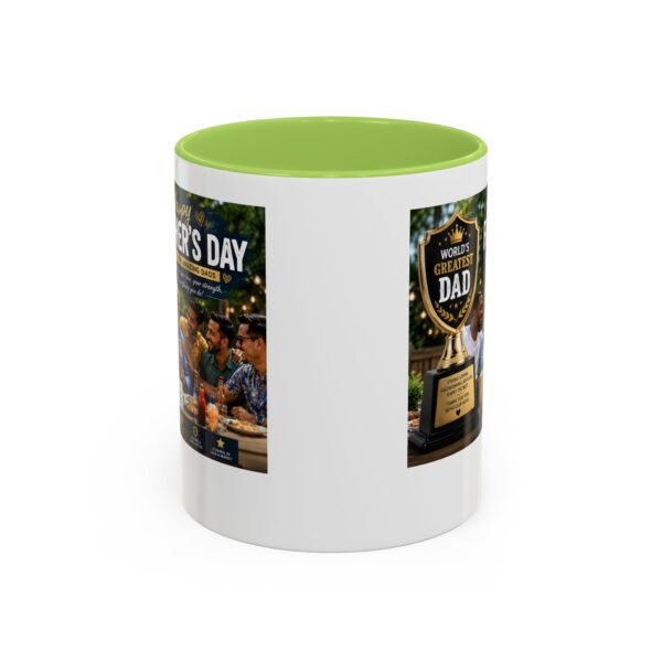 World’s Greatest Dad Accent Coffee Mug | Father’s Day Gift Mug