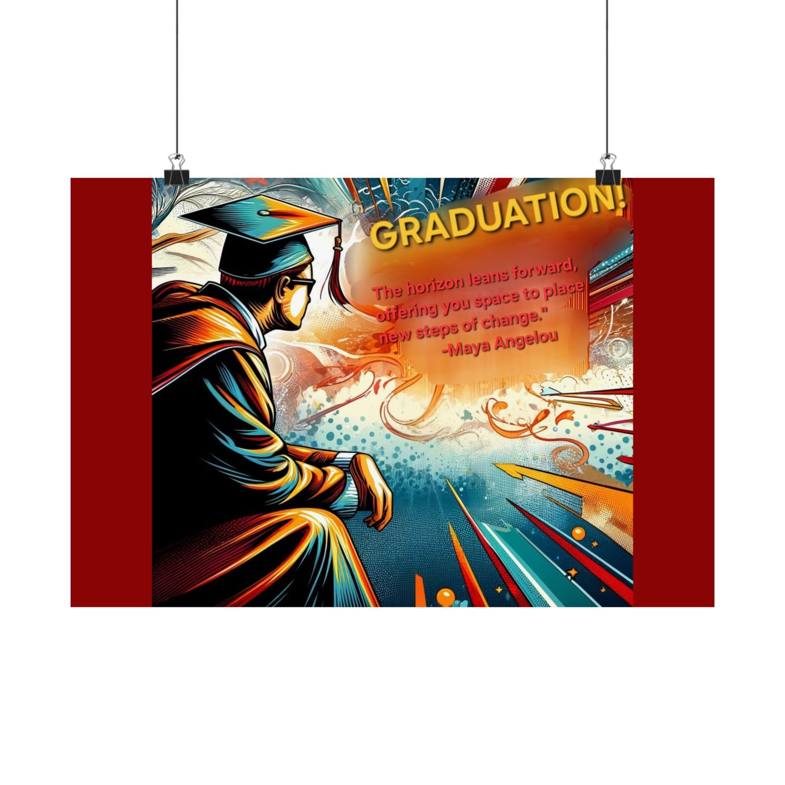 🎓 Dream Big Graduate Inspirational Matte Poster Print - Image 4