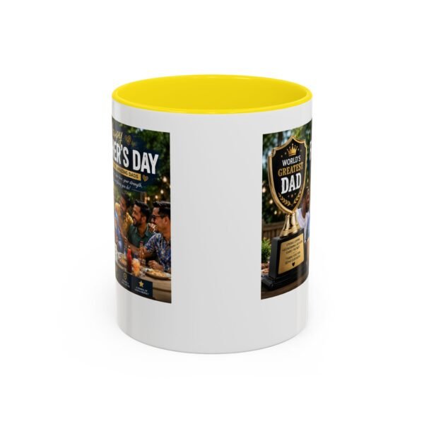 World’s Greatest Dad Accent Coffee Mug | Father’s Day Gift Mug