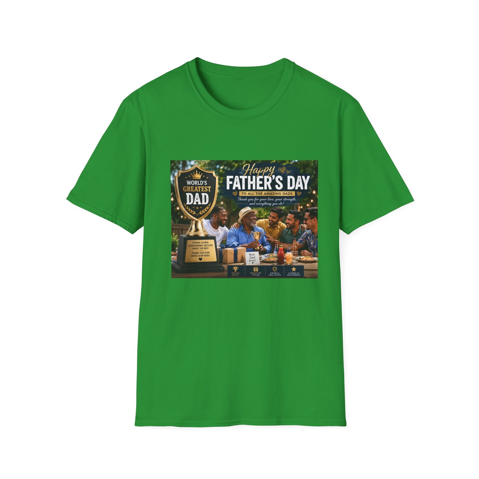 World’s Greatest Dad | Father’s Day Premium Graphic T-Shirt - Image 30