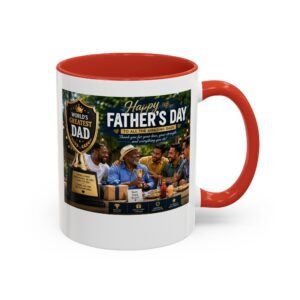 World’s Greatest Dad Accent Coffee Mug | Father’s Day Gift Mug - Image 10