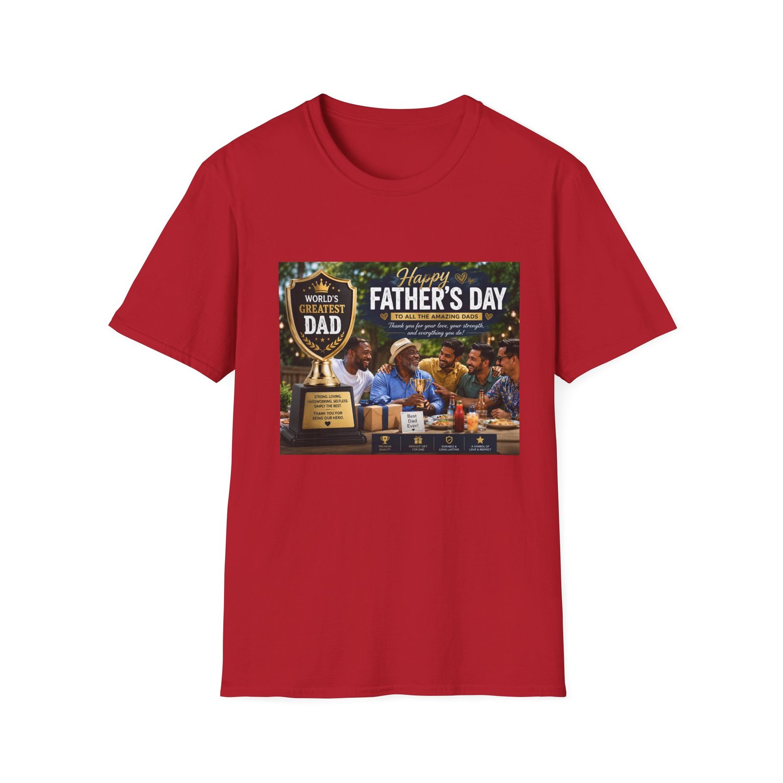 World’s Greatest Dad | Father’s Day Premium Graphic T-Shirt - Image 42