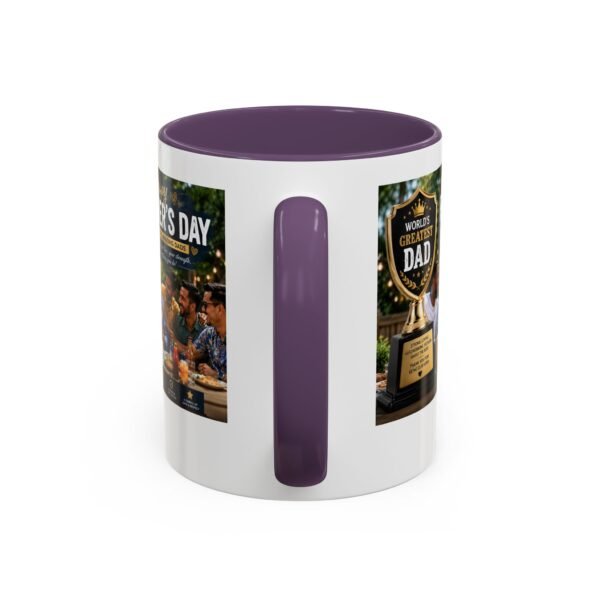 World’s Greatest Dad Accent Coffee Mug | Father’s Day Gift Mug