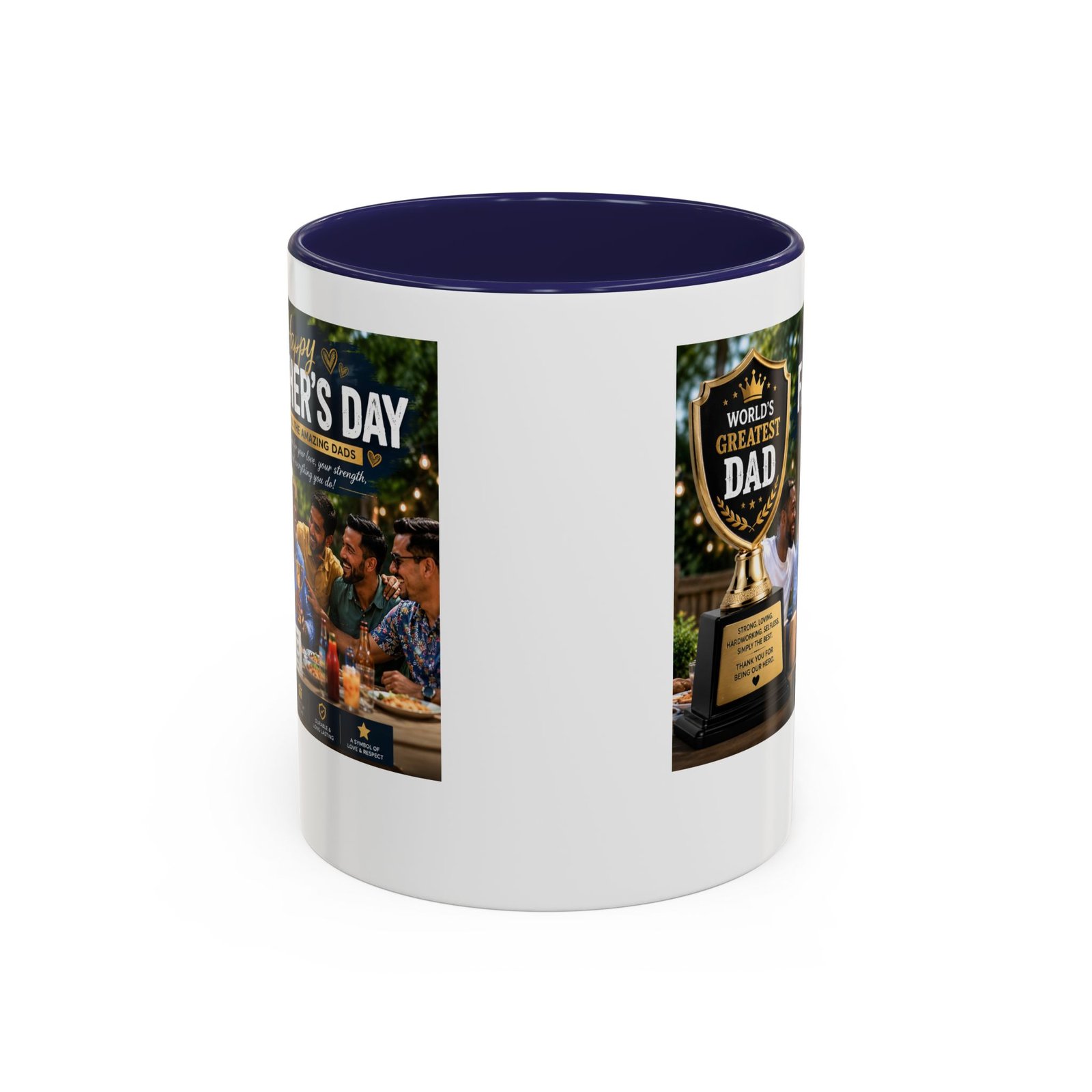 World’s Greatest Dad Accent Coffee Mug | Father’s Day Gift Mug - Image 5