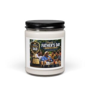 Father's Day Candle — 'World's Greatest Dad' Scented Soy Jar (9oz) - Image 3