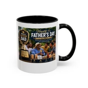 World’s Greatest Dad Accent Coffee Mug | Father’s Day Gift Mug - Image 3