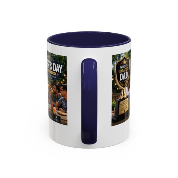 World’s Greatest Dad Accent Coffee Mug | Father’s Day Gift Mug