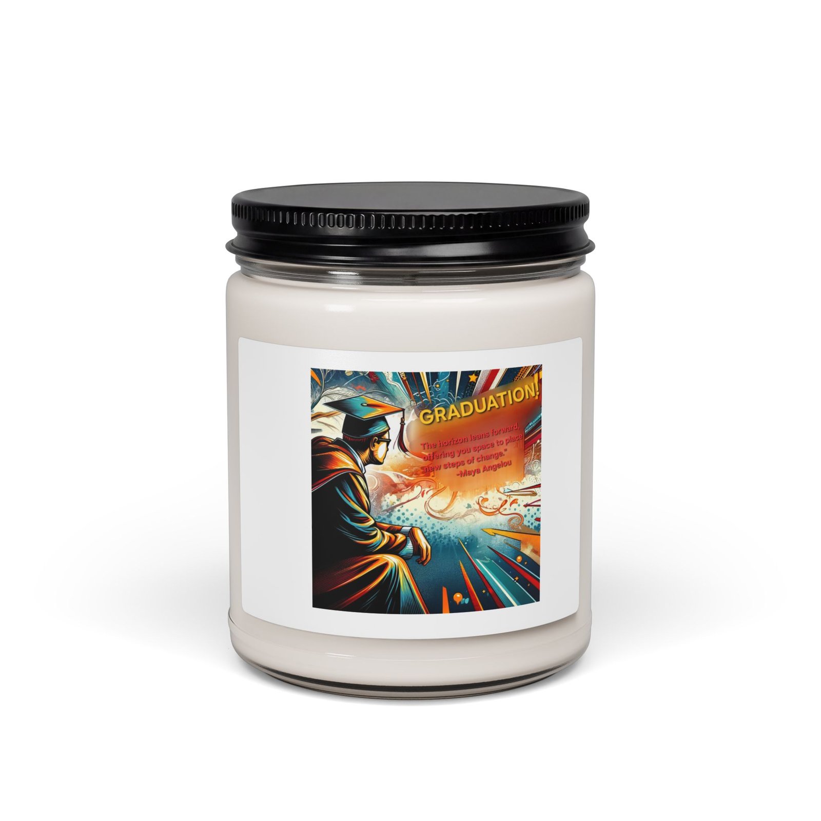 Graduation Celebration Scented Soy Candle — 9oz Keepsake Gift - Image 1