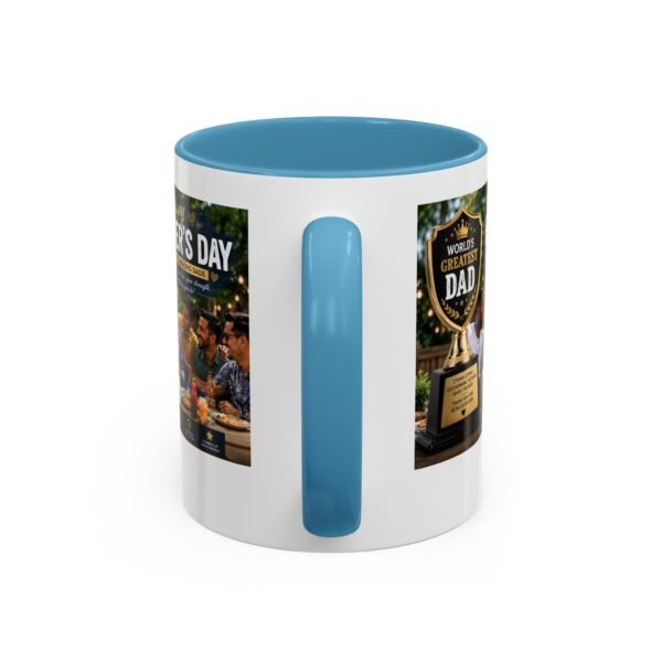 World’s Greatest Dad Accent Coffee Mug | Father’s Day Gift Mug