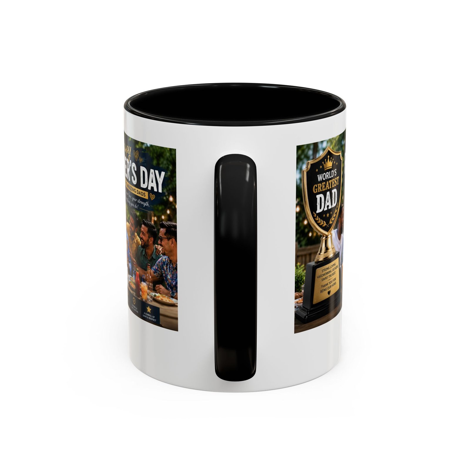 World’s Greatest Dad Accent Coffee Mug | Father’s Day Gift Mug - Image 4