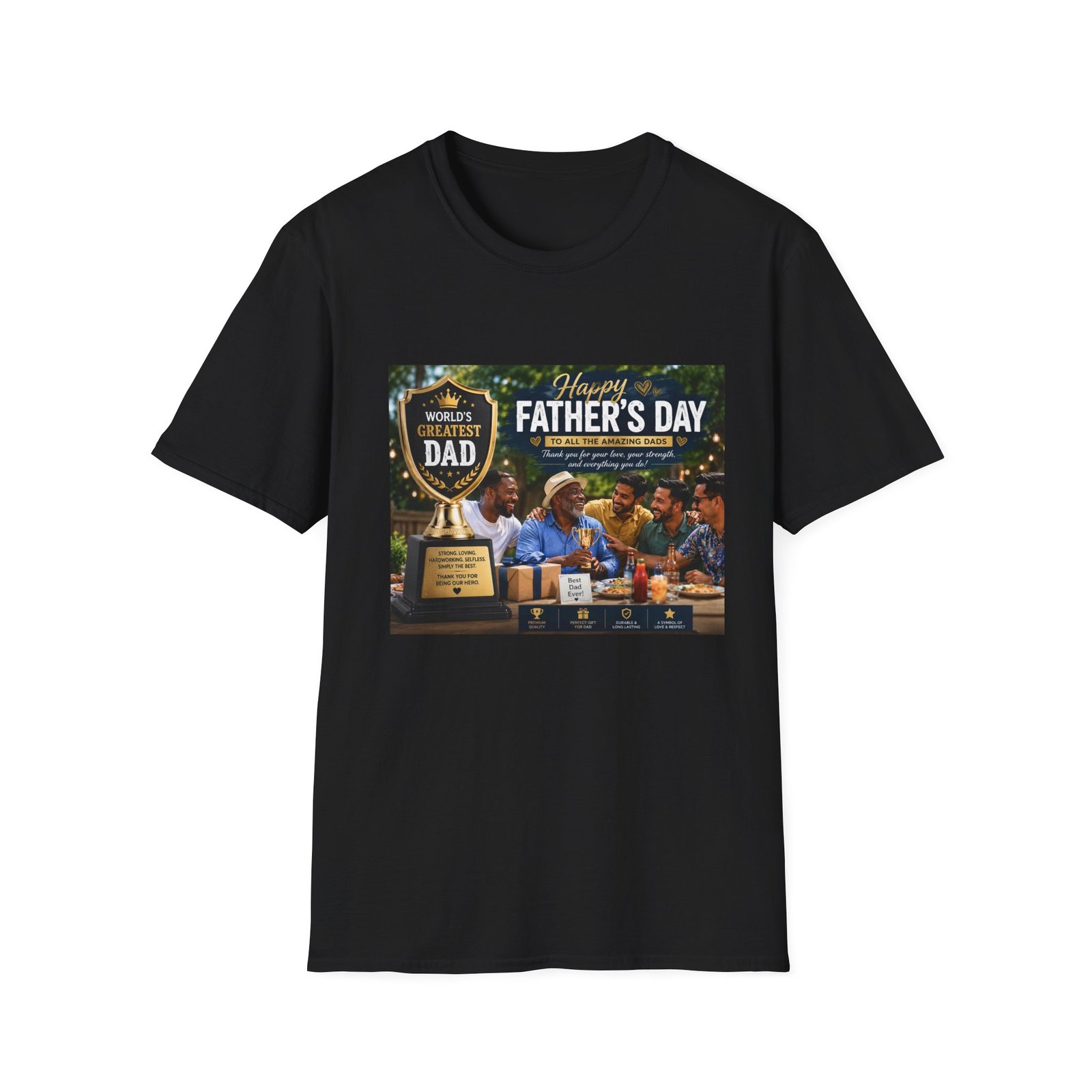 World’s Greatest Dad | Father’s Day Premium Graphic T-Shirt - Image 26