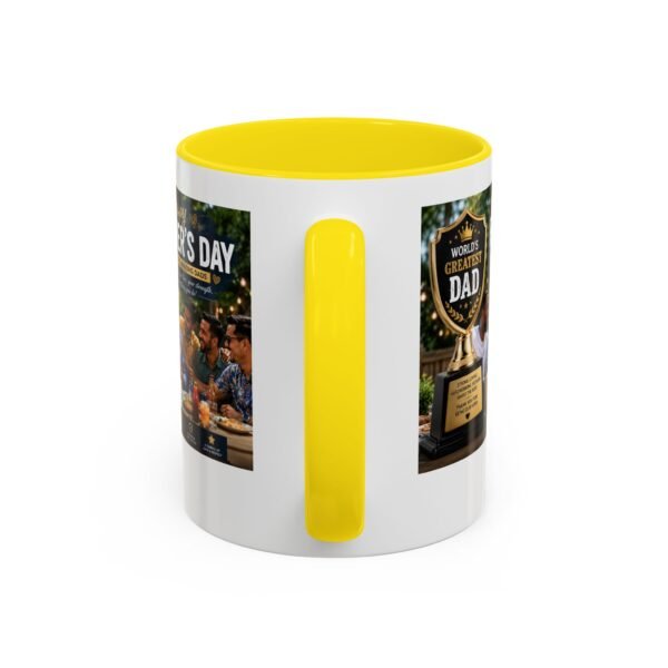 World’s Greatest Dad Accent Coffee Mug | Father’s Day Gift Mug