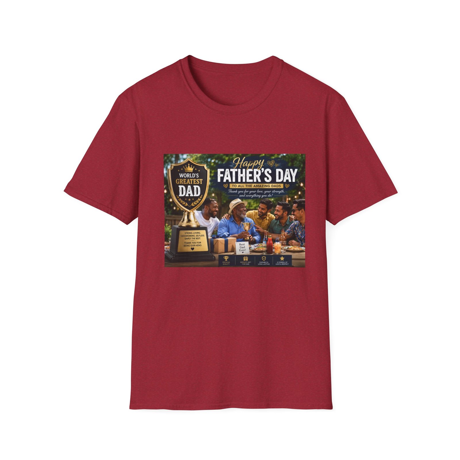 World’s Greatest Dad | Father’s Day Premium Graphic T-Shirt - Image 50