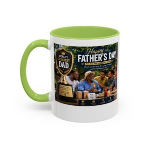 World’s Greatest Dad Accent Coffee Mug | Father’s Day Gift Mug - Image 27