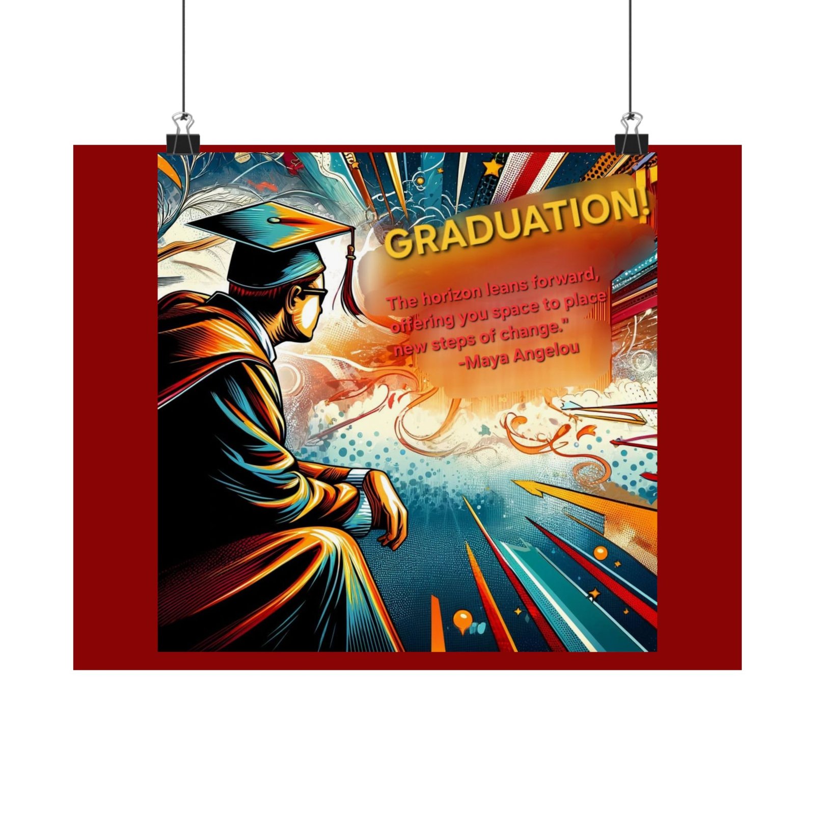 🎓 Dream Big Graduate Inspirational Matte Poster Print